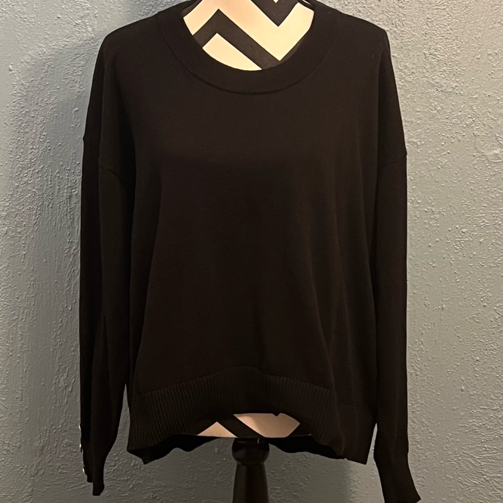 Michael Kors Black with Gold Button Detail